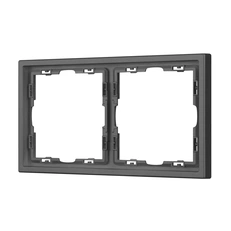 Изображение Рамка 2 поста Arlight NOBE, серый базальт soft-touch 054218(1)